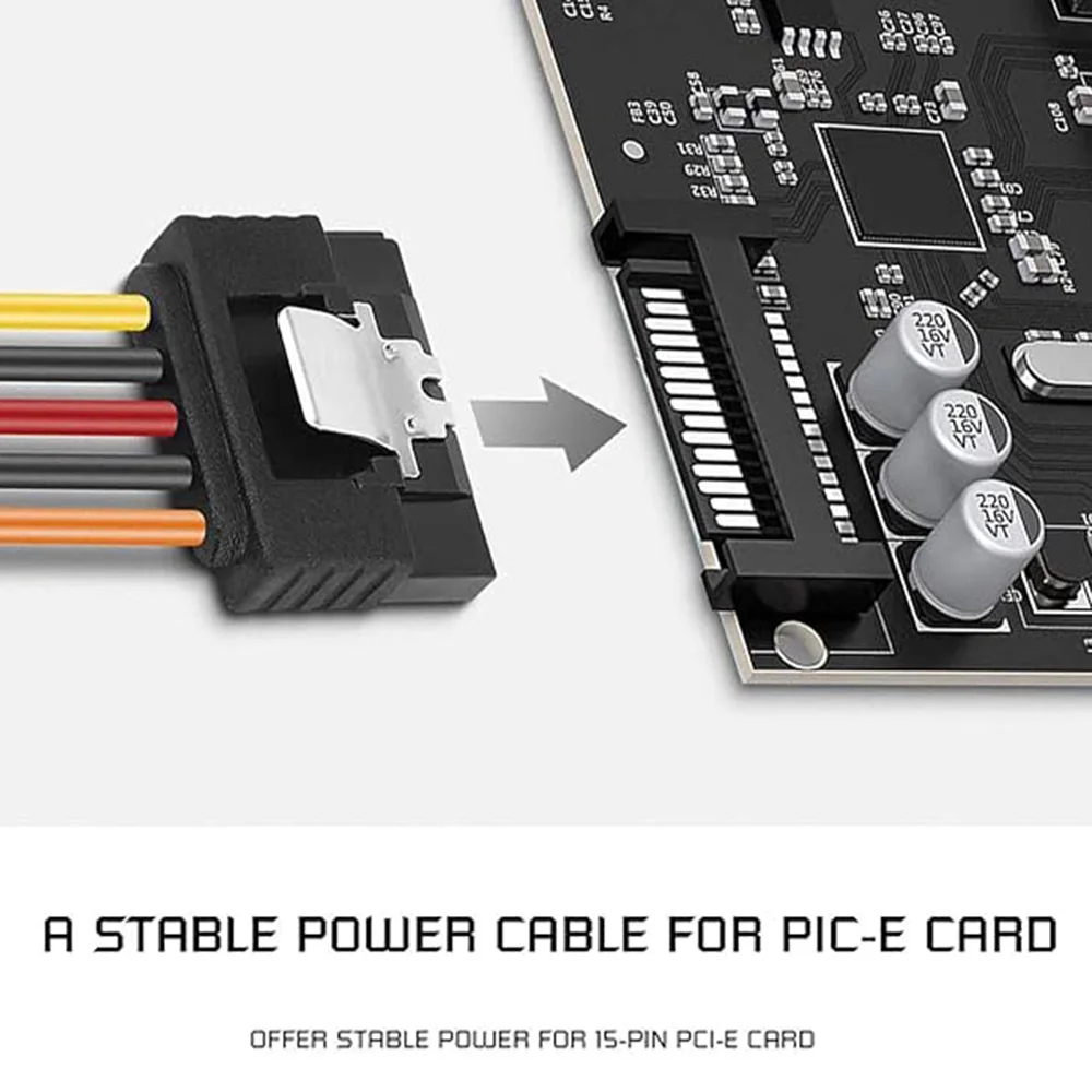 Cable de alimentación SATA de 20CM, 15 pines macho a 2x15 pines hembra, extensión de alimentación, Cable adaptador divisor SATA Y para alimentación de disco duro