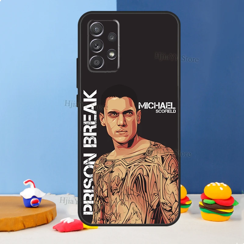 Funda de Prison Break para Samsung A54, A34, A14, A13, A23, A33, A53, A73, A51, A71, A72, A12, A22, A32, A42, A52