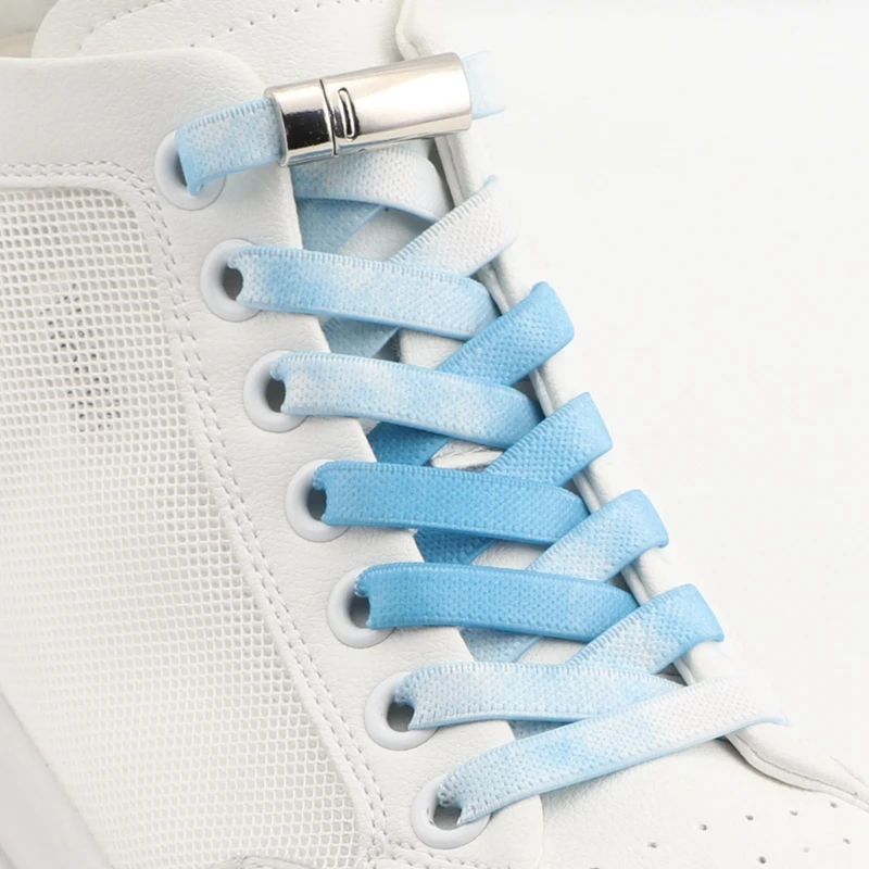 

No Tie Shoelaces For Sneakers Elastic Shoe Laces Magnetic Metal Lock Young Men And Women Leisure Lazy Shoes Lace 17 Colors