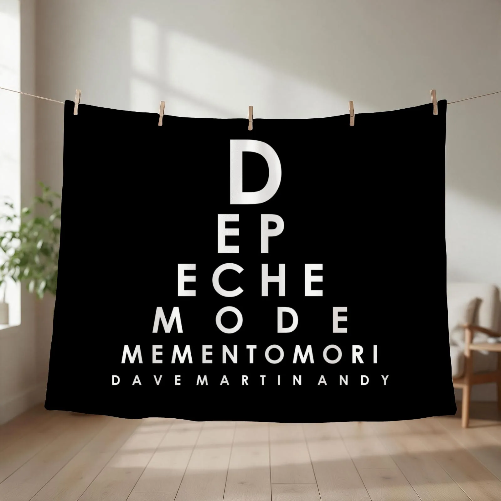 Eye Chart, Memento Mori Mode, memento mode, mori mode, mode tour world tour world tour 202 Throw Blanket