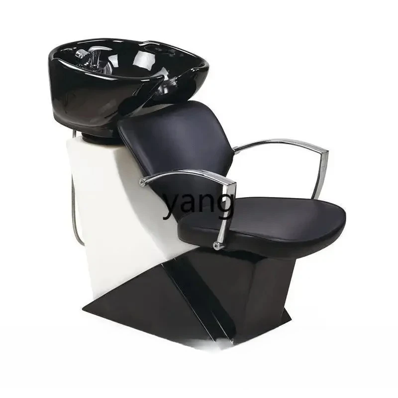 lmm1  Barber Shop Sitting Shampoo Chair Barber Shop Stylish and Simple Flush Bed