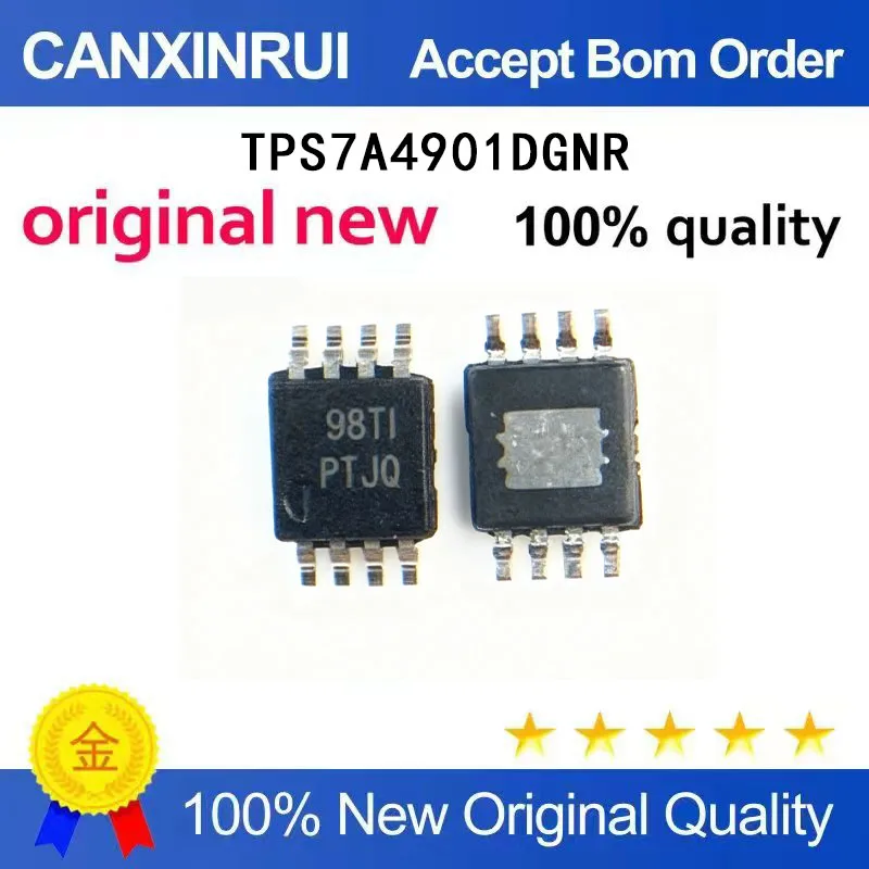 

(5-100 Pieces) TPS7A4901DGNR TPS7A4901 silk screen PTJQ MSOP-8 voltage regulator power management chip