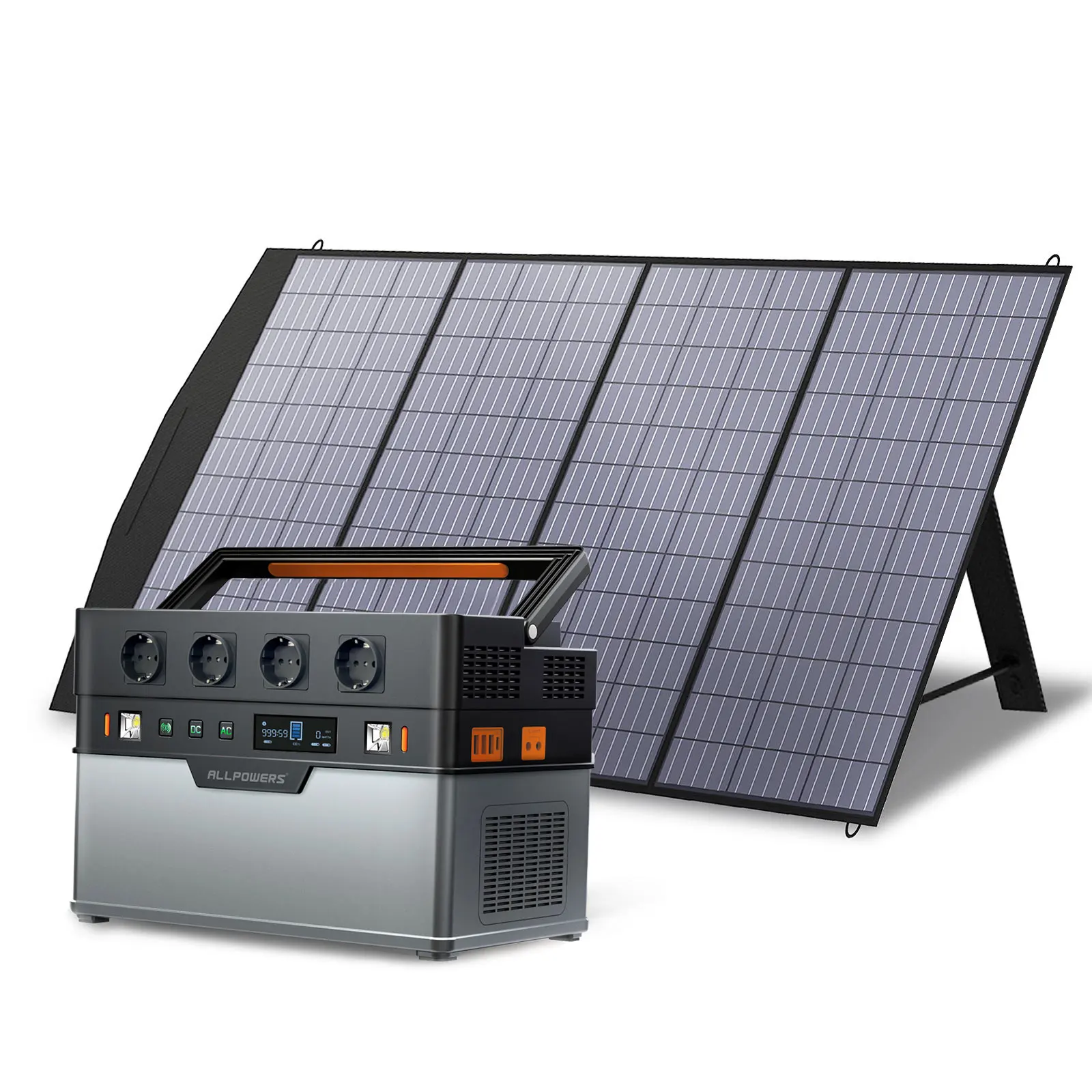 

ALLPOWERS Portable Powerstation Backup Battery & Solar Panel Power Generator，700W / 1500W Emergency Power Supply, 18V Solarpanel