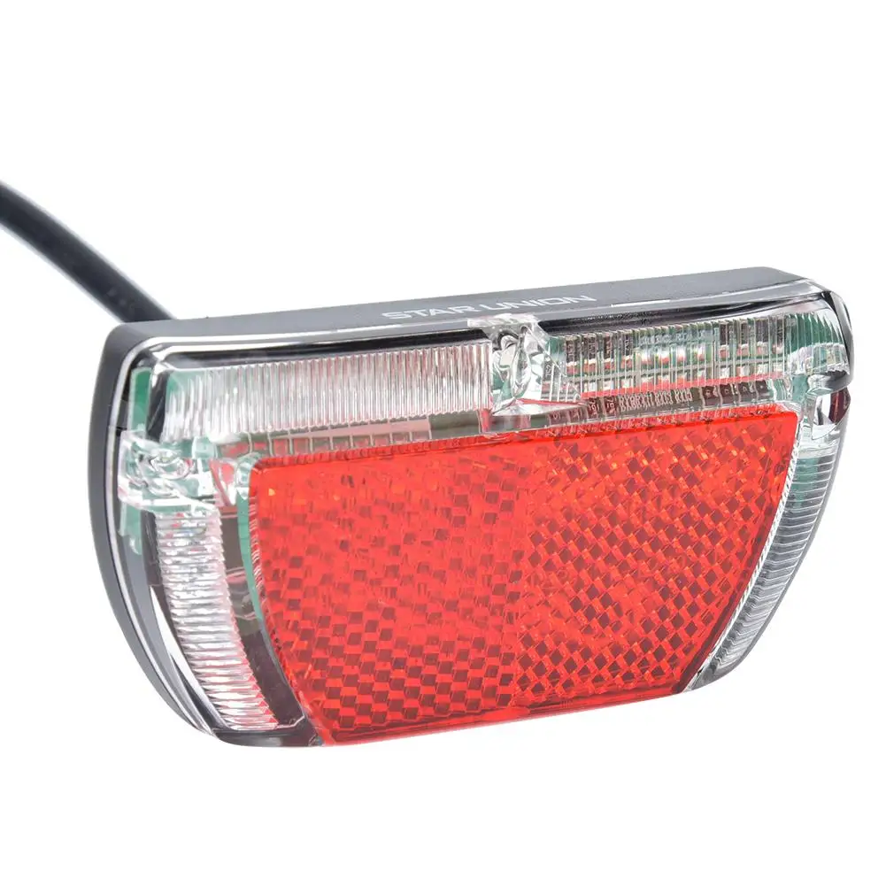 Universal Electric Bike Tail Light Turn Signal & Brake Light - 12-48V  Lamp for Bicycles