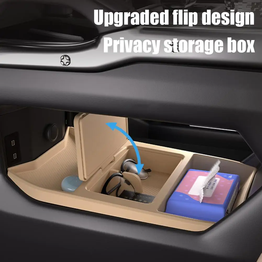 Auto-Mittelkonsole Untere Aufbewahrungsbox für Jetour Traveler T2 2023-2025 – Sonnenbrillen-, Handy- und Schlüsselaufbewahrungsbox