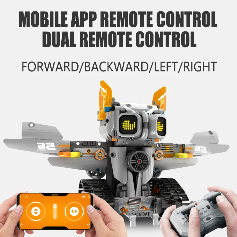 Robot integrado de exploración Lunar Pioneer 3 en 1, programación de Control remoto, montaje eléctrico, modelo de bloques de construcción, 541 Uds.