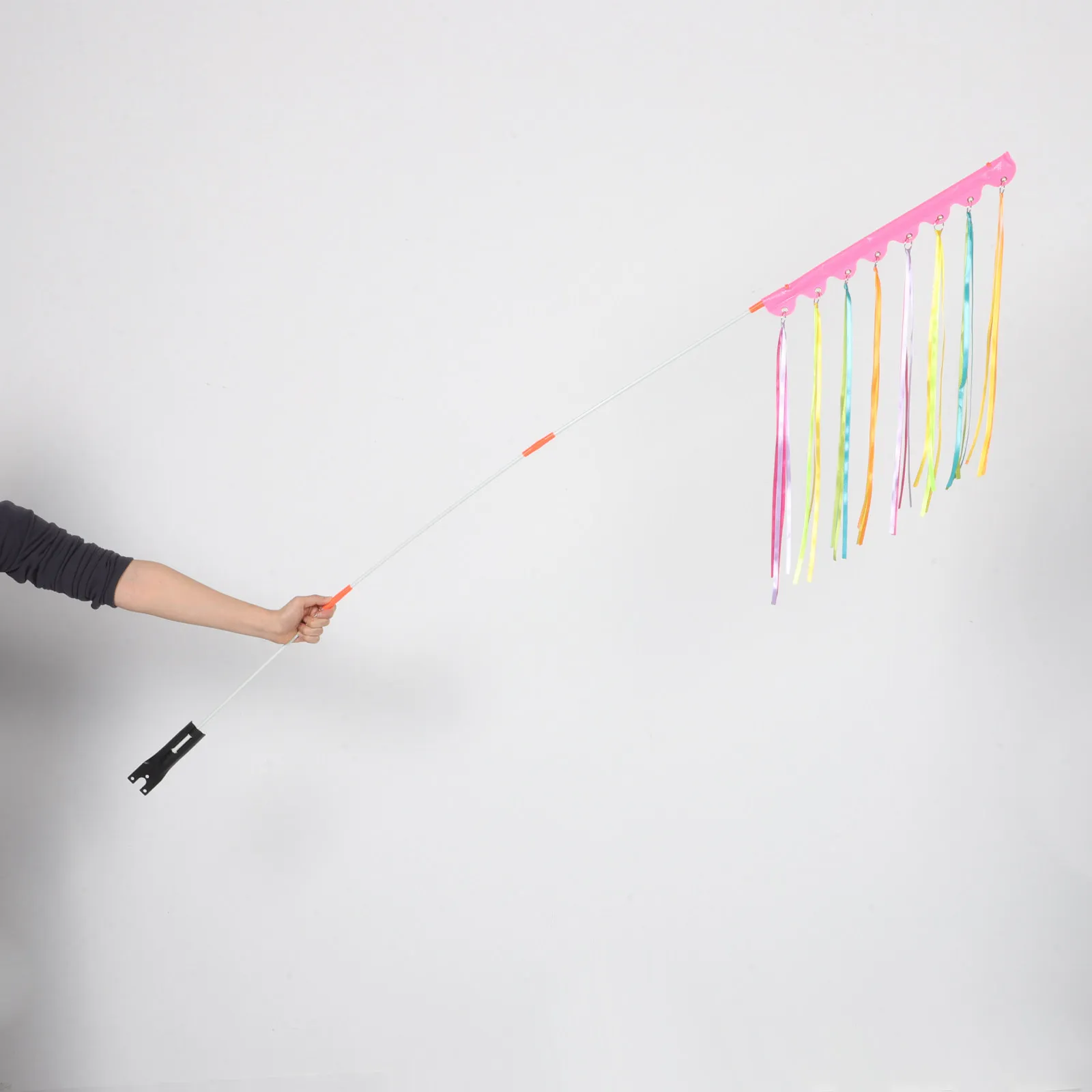 

1 комплект велосипедных флагов безопасности с палкой, 72,7 дюйма, высоковидимый детский велосипедный флаг, прочный ветрозащитный флаг для скутеров, прицепов, использования на улице