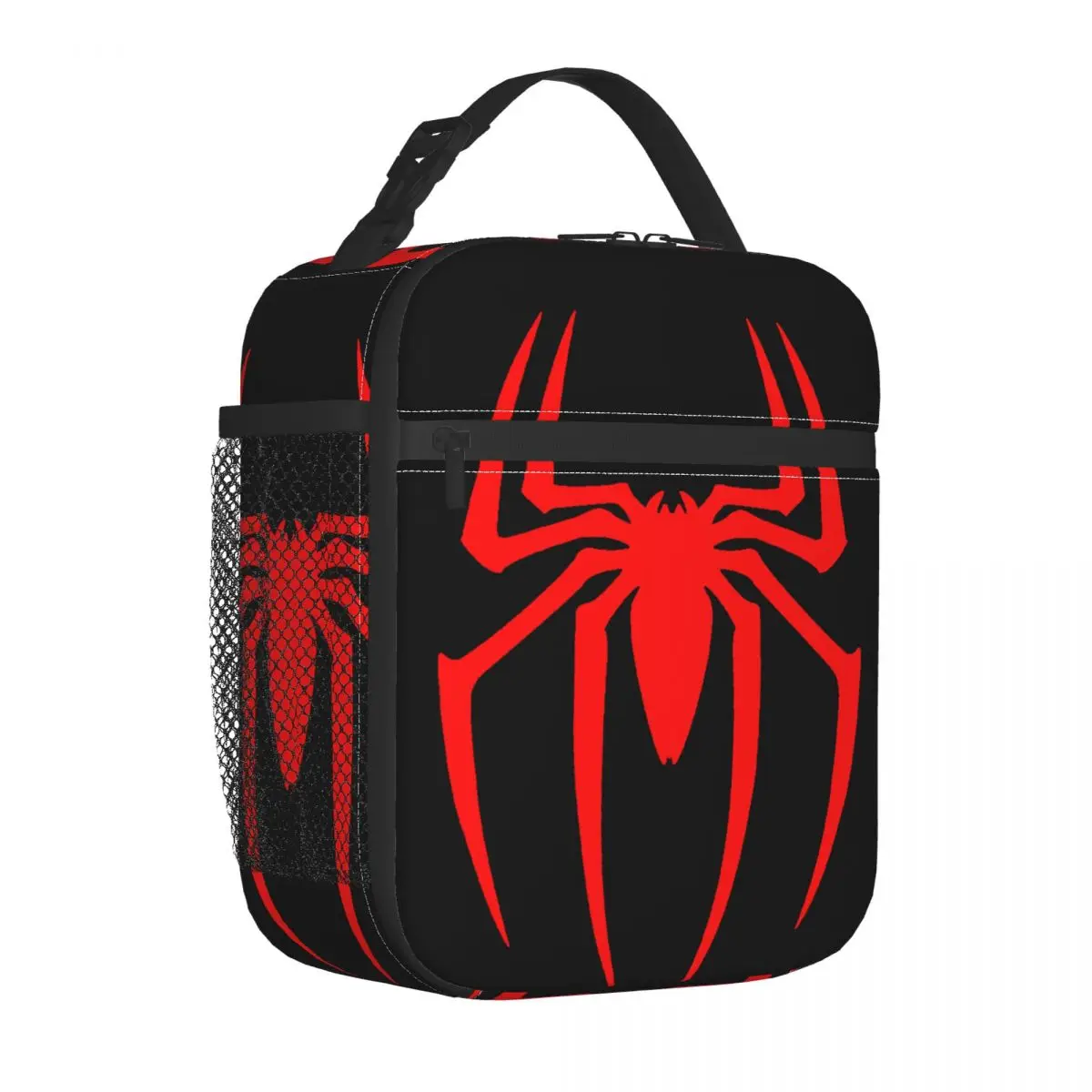 Custom Spiderman Cartoon Superhero Thermal Insulated Lunch Bags Women Portable Bento Box for Kids School Children Food Tote Bags