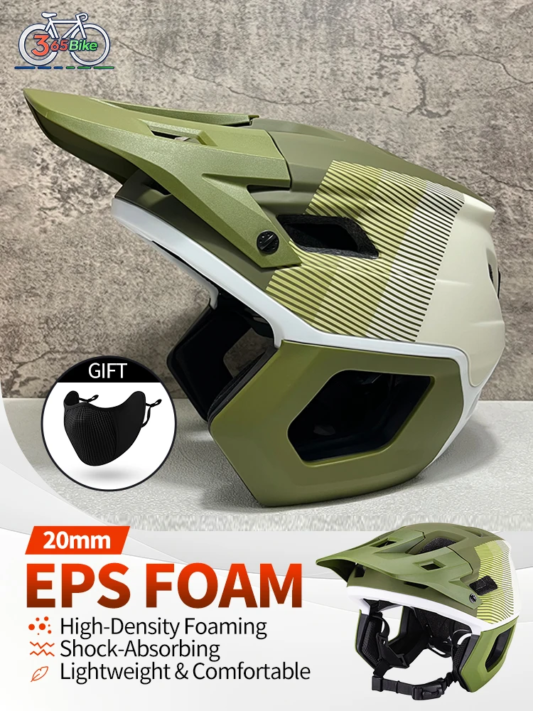 AliExpress NONE High Quality Adult Bicycle Helmet with Visor Mtb 3/4 Casco Mountain Bike Helmet PC+EPS Safety Cap Cycling Accessories L Size Man