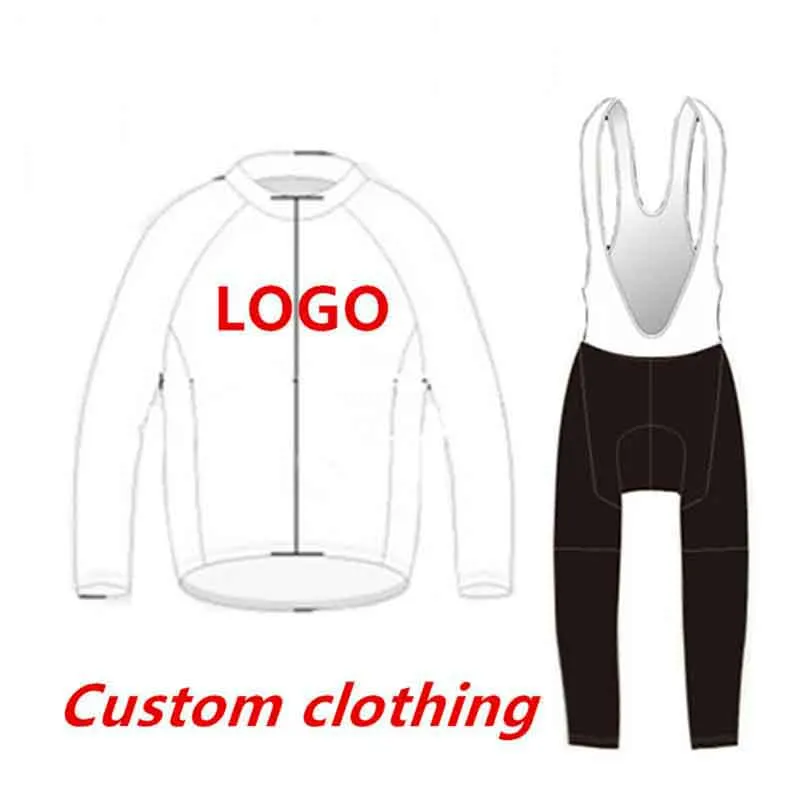 

SPRING SUMMER CUSTOMIZED ANY TEAM Cycling Jersey Long Sleeve Bicycle Clothing With Bib PANTS Ropa Ciclismo