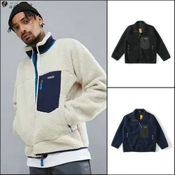 Japanese Outdoor Keep Warm Polar Fleece Sweater for Men and Women, Loose Cashmere Coats, Couple Models, Fashion, Trendy, Autumn