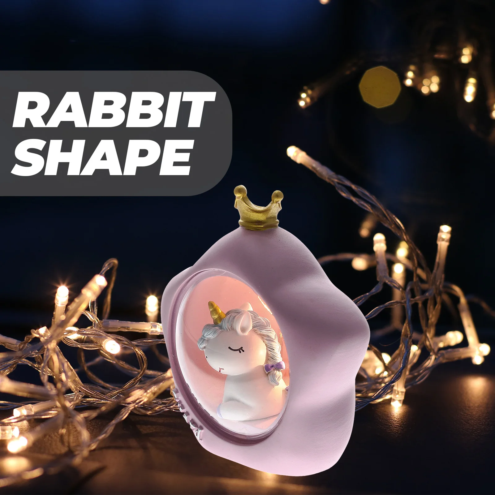 

Night Light Mini Portable Kids Bedroom Lamp Travel Camping Nursery Decor Unicorn Tabletop Light For Children Girls