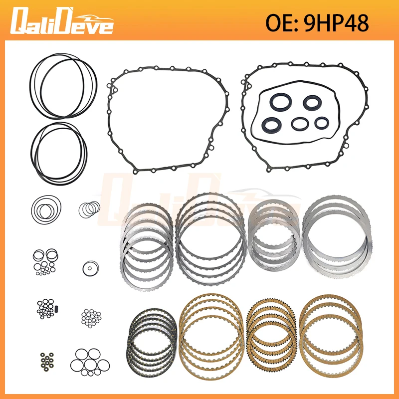 9HP48 ZF9HP48 Automatic Transmission Overhaul Kit Friction Steel Plate Seals Gasket O-rings Repair Kit For Land Rover HONDA JEEP