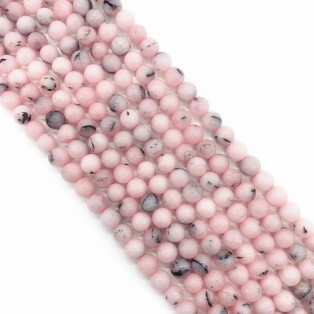 

Natural Stone Pink Rubine Round Beads For Jewelry Making DIY Charms Bracelet Necklace Women's Earrings 6 8 10mm Wholesal