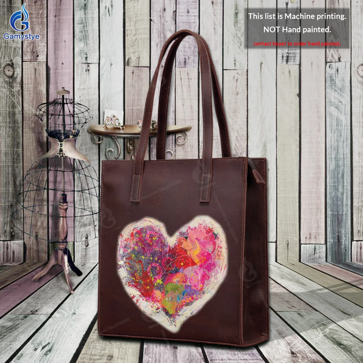 Personalized Art Printed Bags Women Handbag and Purses Greatest Fashion Accessories Designer Ladies Tote Perfect Real Cowskin