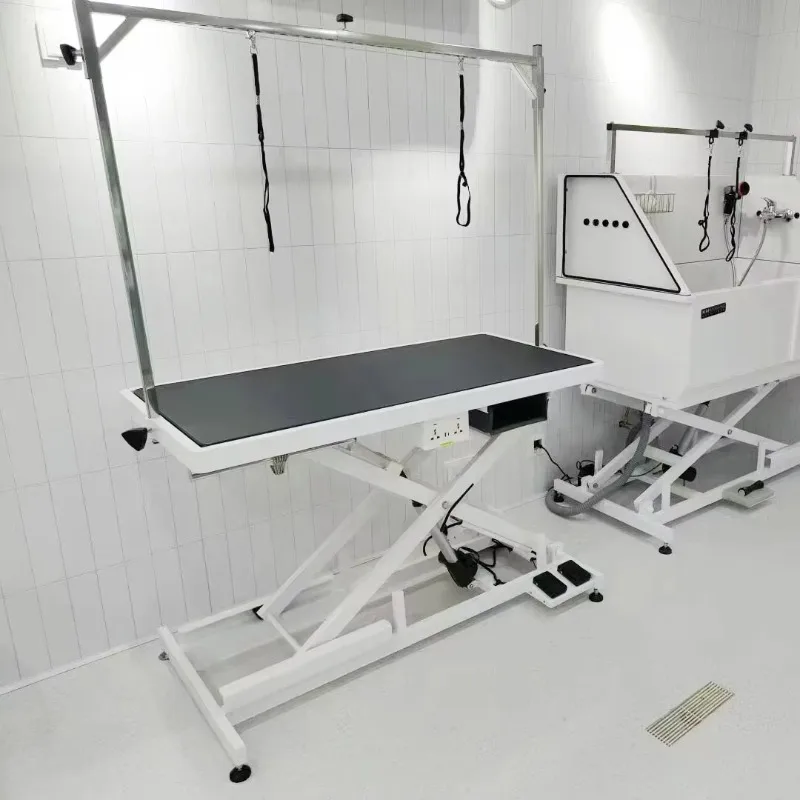 

Professional Salon Pet Table Motorized Adjustable Height Dog Grooming Station Pet Grooming Table