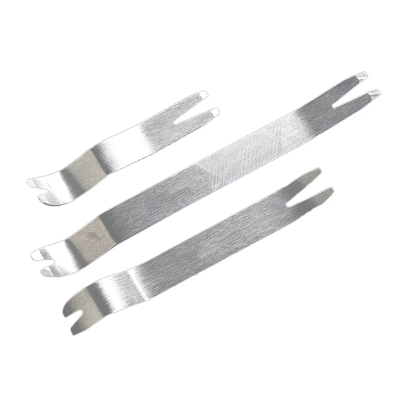 3PCS Steel Pry Plate Pry Bar Car Stereo Removal Loading and Unloading Tools Interior Snap Starter