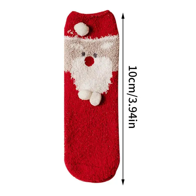 Fuzzy Sokken Leuke Elastische Unisex Grappige Fuzzy Sokken Voor Kerst Festival Supply Gezellige Warme Fuzzy Sokken Voor Winter Slaapkamers Living