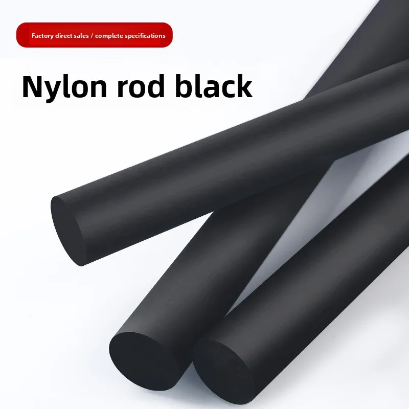 

Black Nylon Rod PA6 Plastic Bar Round Solid Durable Material for Machining72