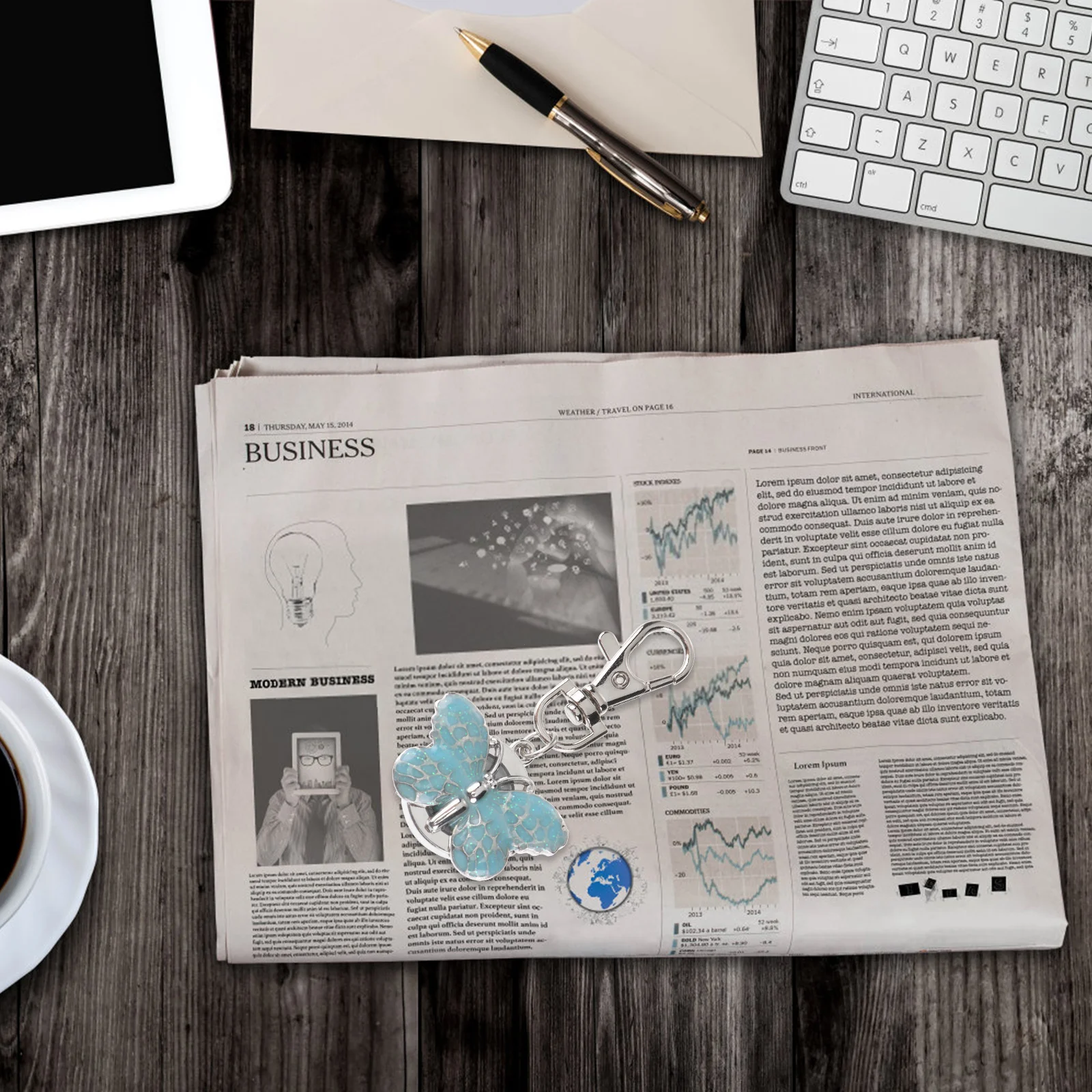 1 قطعة سلسلة المفاتيح الأزرق حركة الكوارتز الطلب الكبير سهلة القراءة الوقت المحمولة للنساء هدية فكرة المفاتيح ساعة الجيب الكلاسيكية #4