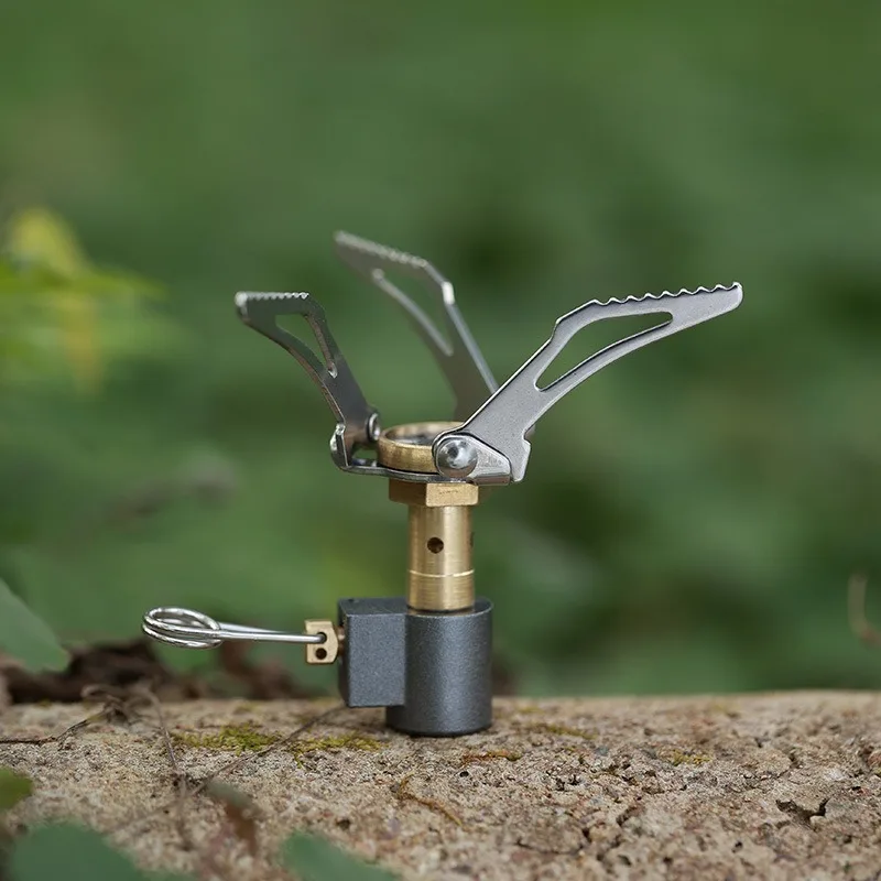 

Portable Mini Camping Gas Stove Foldable Bracket Lightweight Backpacking Stove Outdoor Hiking Camping Picnic Cooking Supplies