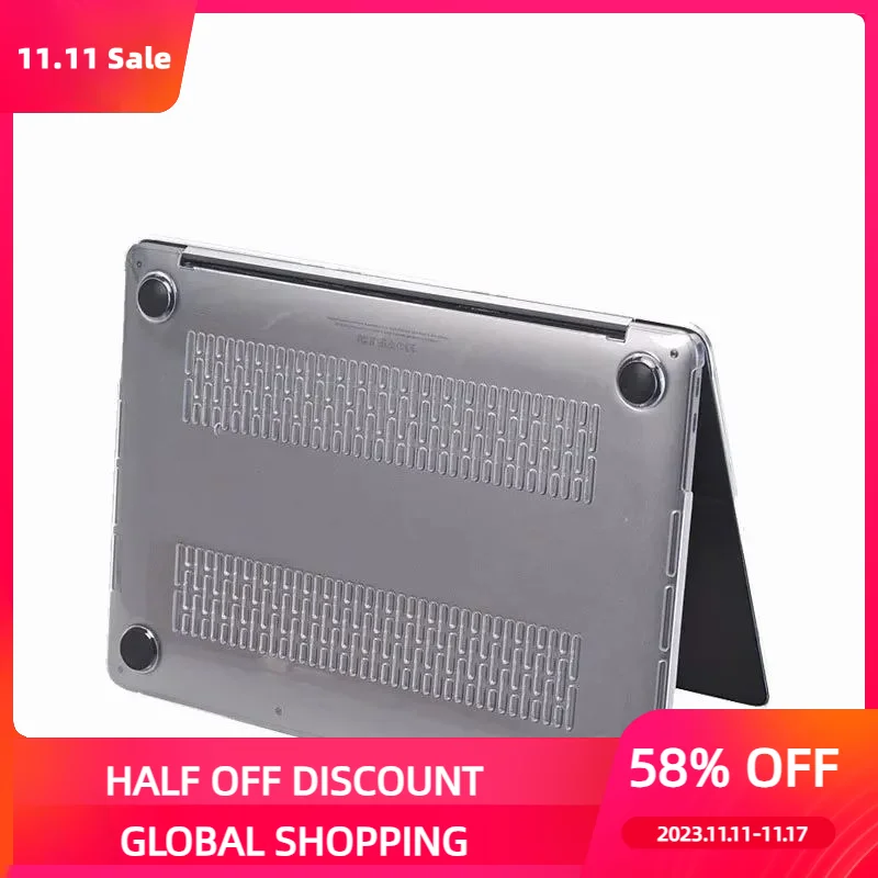 

Applicable MacBook protective case Apple notebook protective case transparent crystal case Apple computer protective case