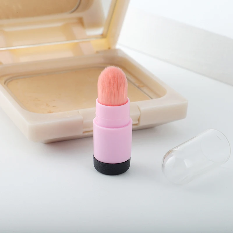 Mini pincel labial de silicone, corretivo angular, pincel de maquiagem, portátil, cabeça redonda, batom macio, corretivo, cosméticos