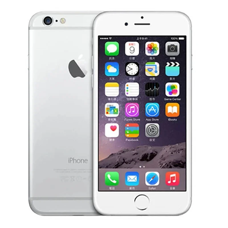 هاتف Apple iPhone 6 غير مقفول بشاشة 4.7 بوصة بدقة 8 ميجابكسل IOS 16/64/128 جيجابايت ROM مستعمل للهاتف المحمول