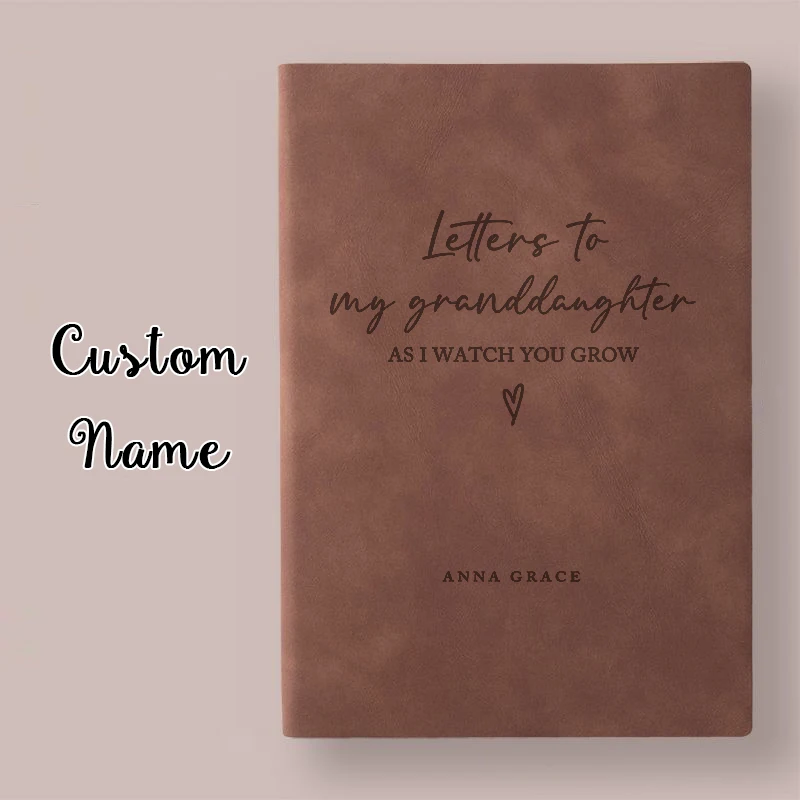 Letters To My Granddaughter Notebook Dear Granddaughter Journal Personalized Name Custom Gift From Grandma Keepsake Logo Name