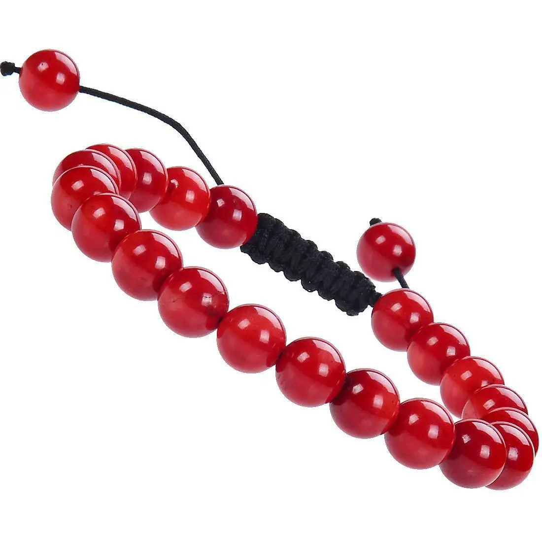 Game Konig Cosplay Unisex Agate Bracelet Props Pendant Jewelry Red Crystal Beads Bangles Accessories Xmas Gifts