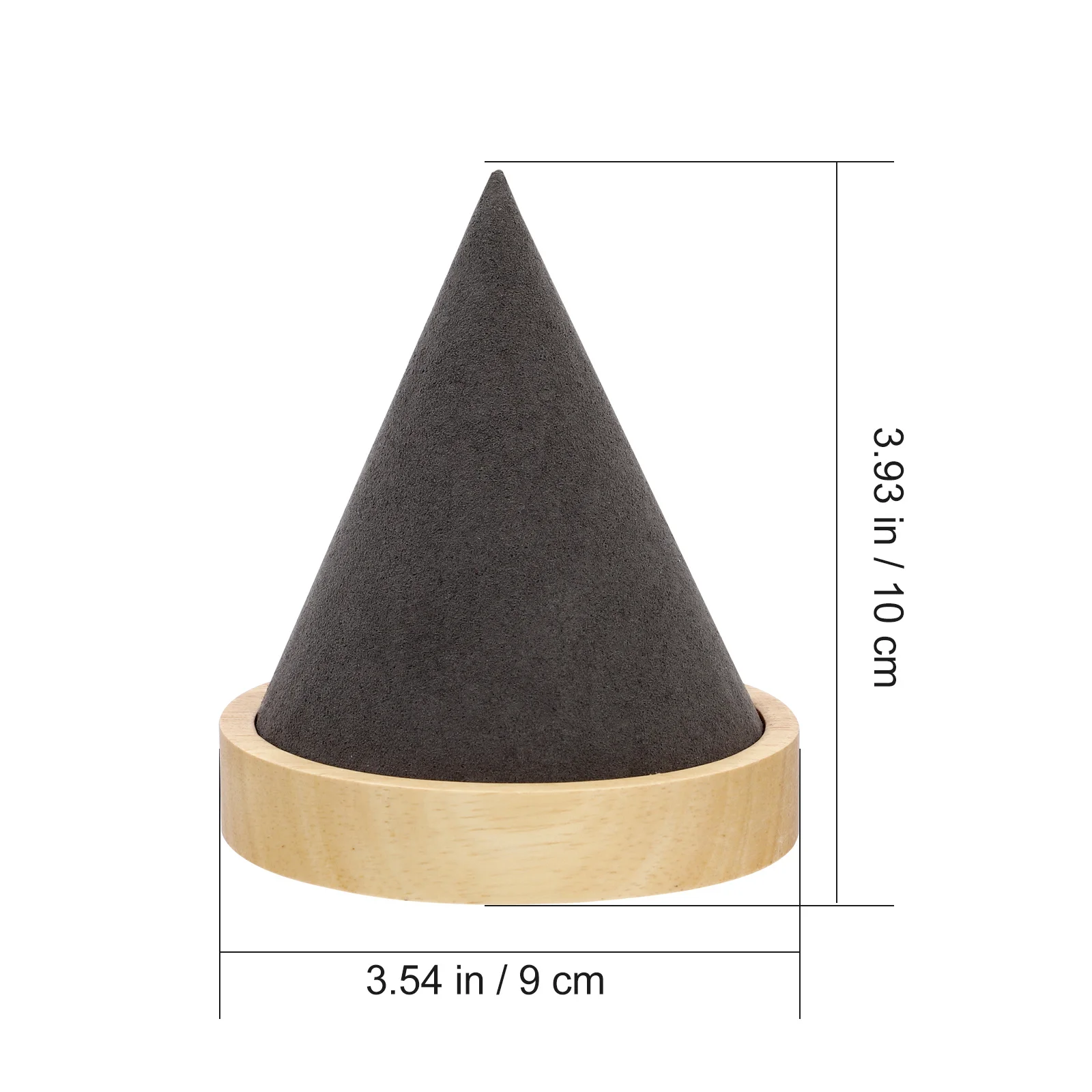 

Stylish Cone Design Wooden Jewelry Display Stand for Bracelets Watches Organizer Home Store Jewelry Display Cone