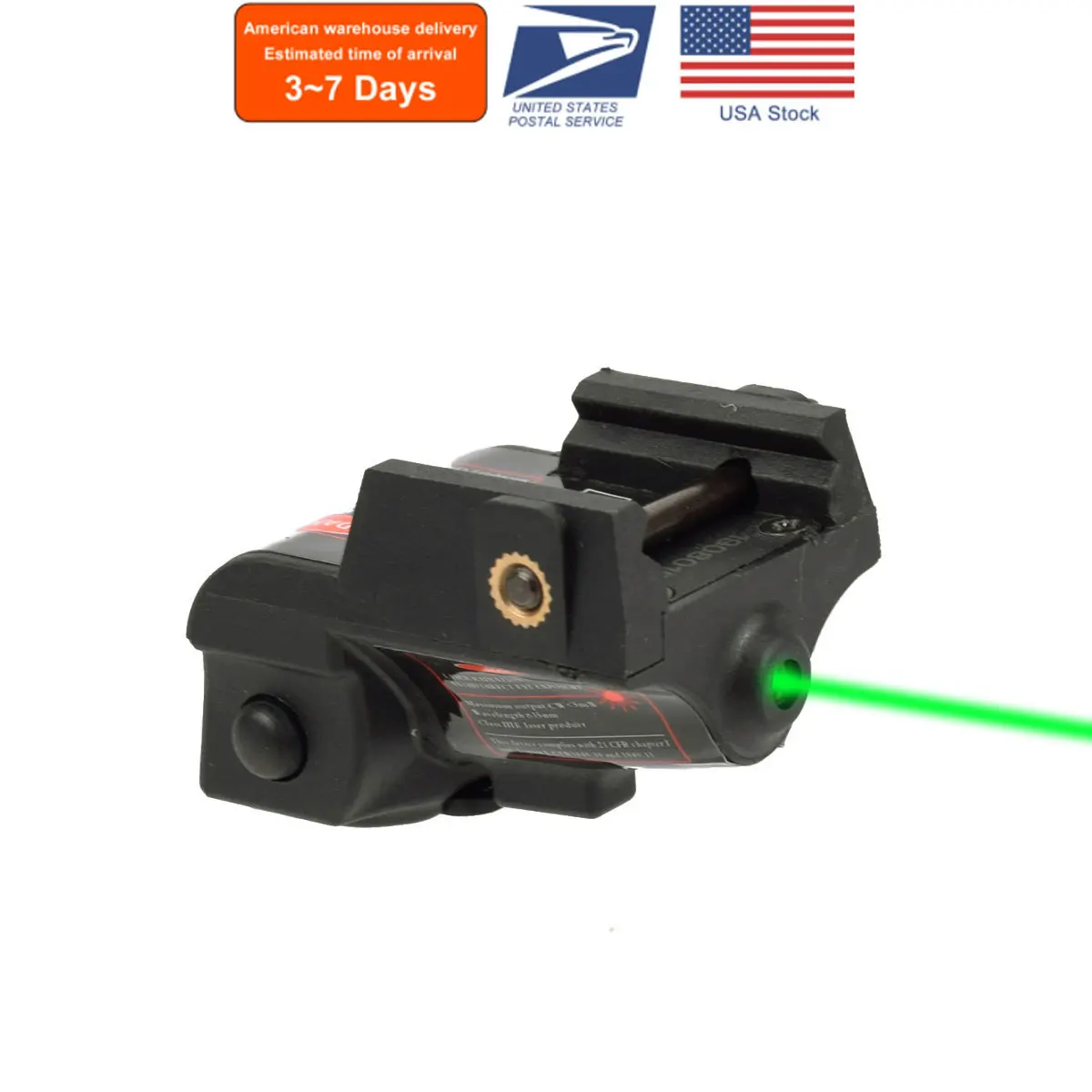 Magazzino degli Stati Uniti Tattico Verde Rosso Laser Sight Scope Puntatore Pistola Airsoft Tracer Unità Glock P320 Beretta Px4 Taurus G2c Pistola