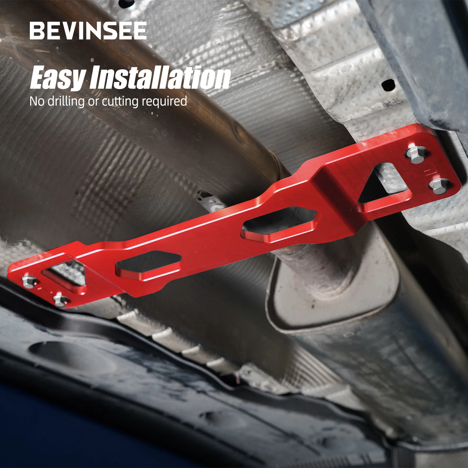 BEVINSEE for FWD MQB Models Centre Tunnel Brace for VW Golf 7 for golf 8 for Passat B8 for Audi A3 S3 for SEAT Leon 5F for Skoda