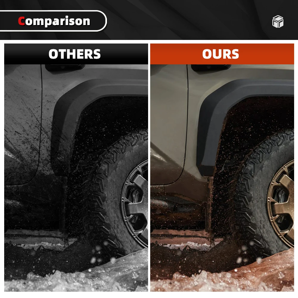 4PCS Mud Flaps Splash Guards Fender ML3Z-16A550-AA ML3Z-16A550-BA Front Rear Mud Guards Splash For Ford F-150 2021-2025 LKT181