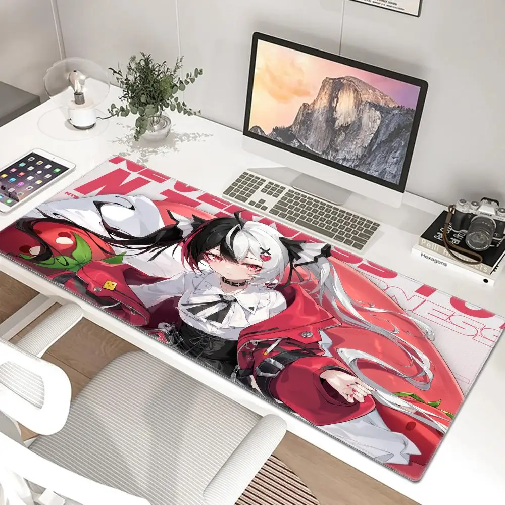 900x400MM Neverness to Everness Laptop Mat Kawaii Anime Girl Lacrimosa Mouse Pad Non-Slip Rubber Edge locking Gaming Accessories