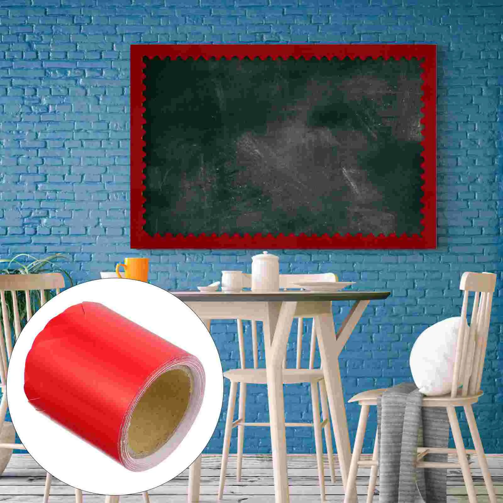 

5 M Border Decorative Paper Wall Black Cork Boards for Walls Corkboard Blackboard Trim Bulletin Accessory Periodicals Office