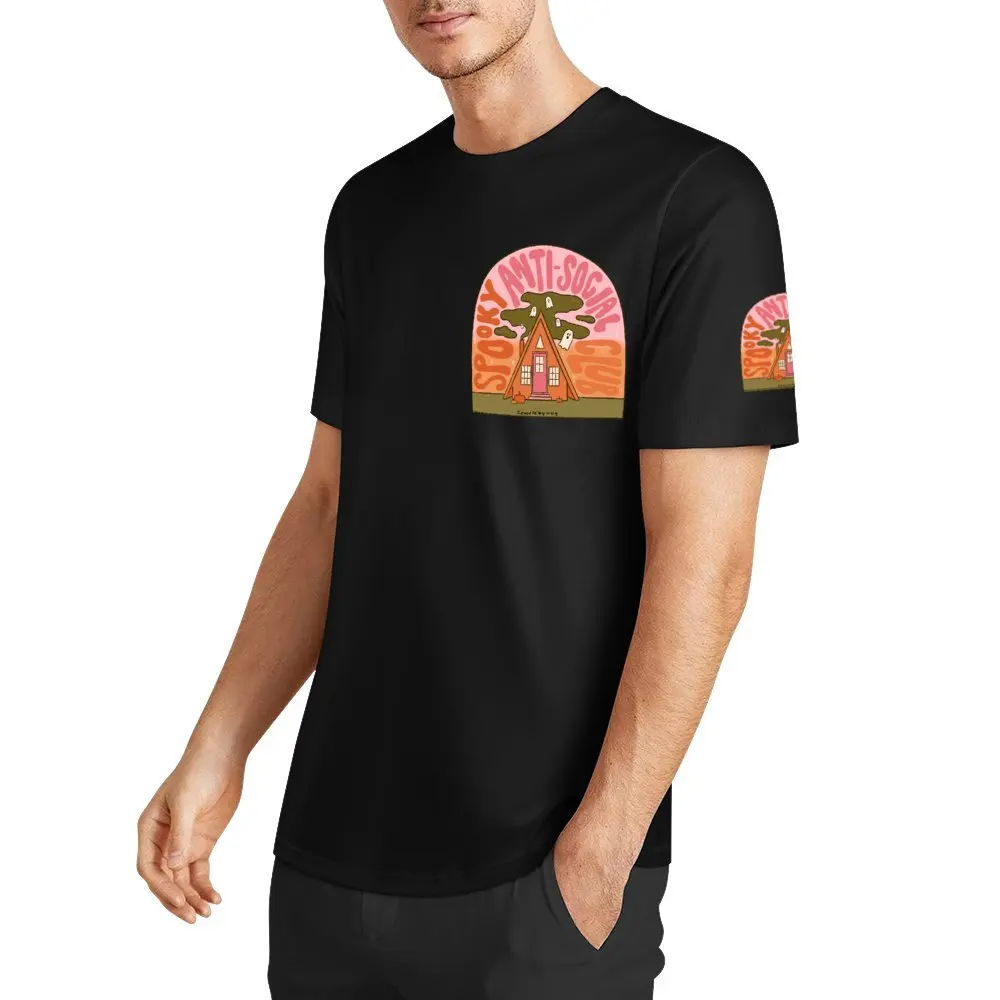 

Spooky Club Classic For Sale T-shirt Fresh Sport T-shirts Chest and Cuff Cute Travel Humor Graphic Eur Size