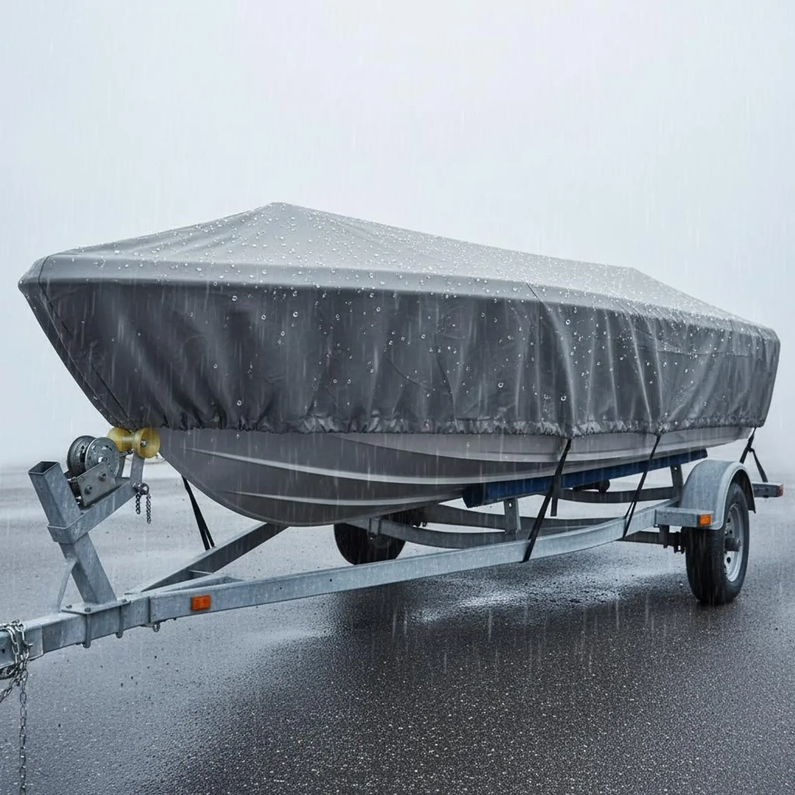 

Inflatable Boat Cover 420D Oxford Fabric Inflatable Dinghy Cover Marine Gear Dustproof Sunproof for Outdoor, Marina