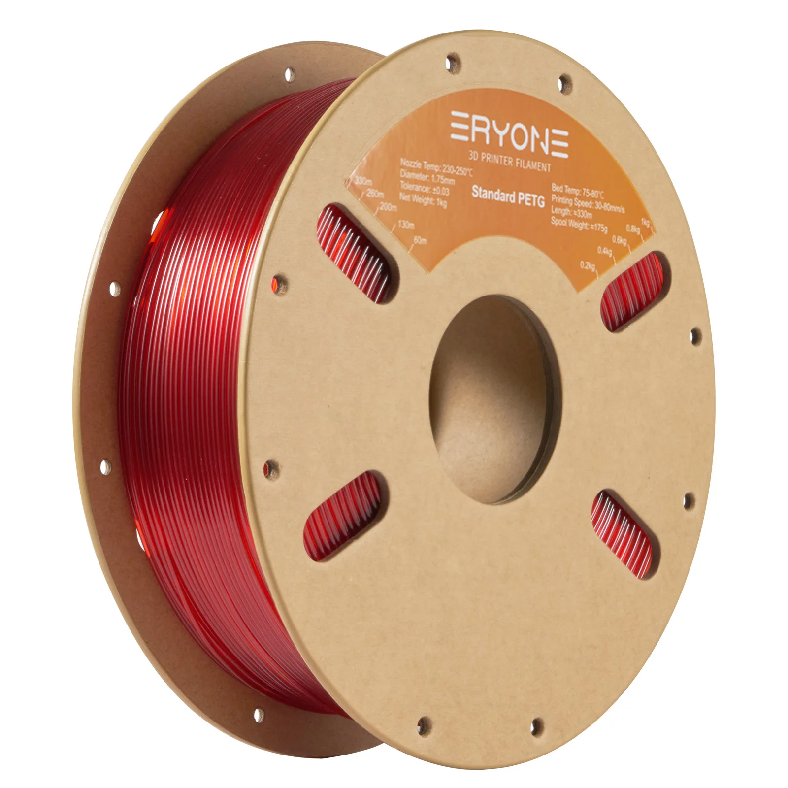 ERYONE 10KG Standard PETG Filament 1,75mm für 3D-Druck, Mehrfarbig Erhältlich, PETG-Filament, 3D-Filament Großhandel, 1KG/Spule – Detail 28