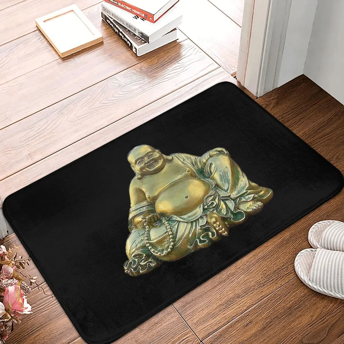 Buddha Doormat Bathroom Printed Soft Kitchen Balcony Carpet Buddhist Believer Absorbent Floor Rug Door Mat Foot Pad