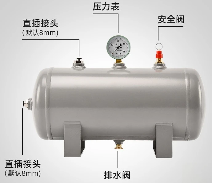 2025 Small gas storage tank 3L 5L 10L 20L 30L 40L 50L Gas pump gas storage cylinder pressure vessel gas pump