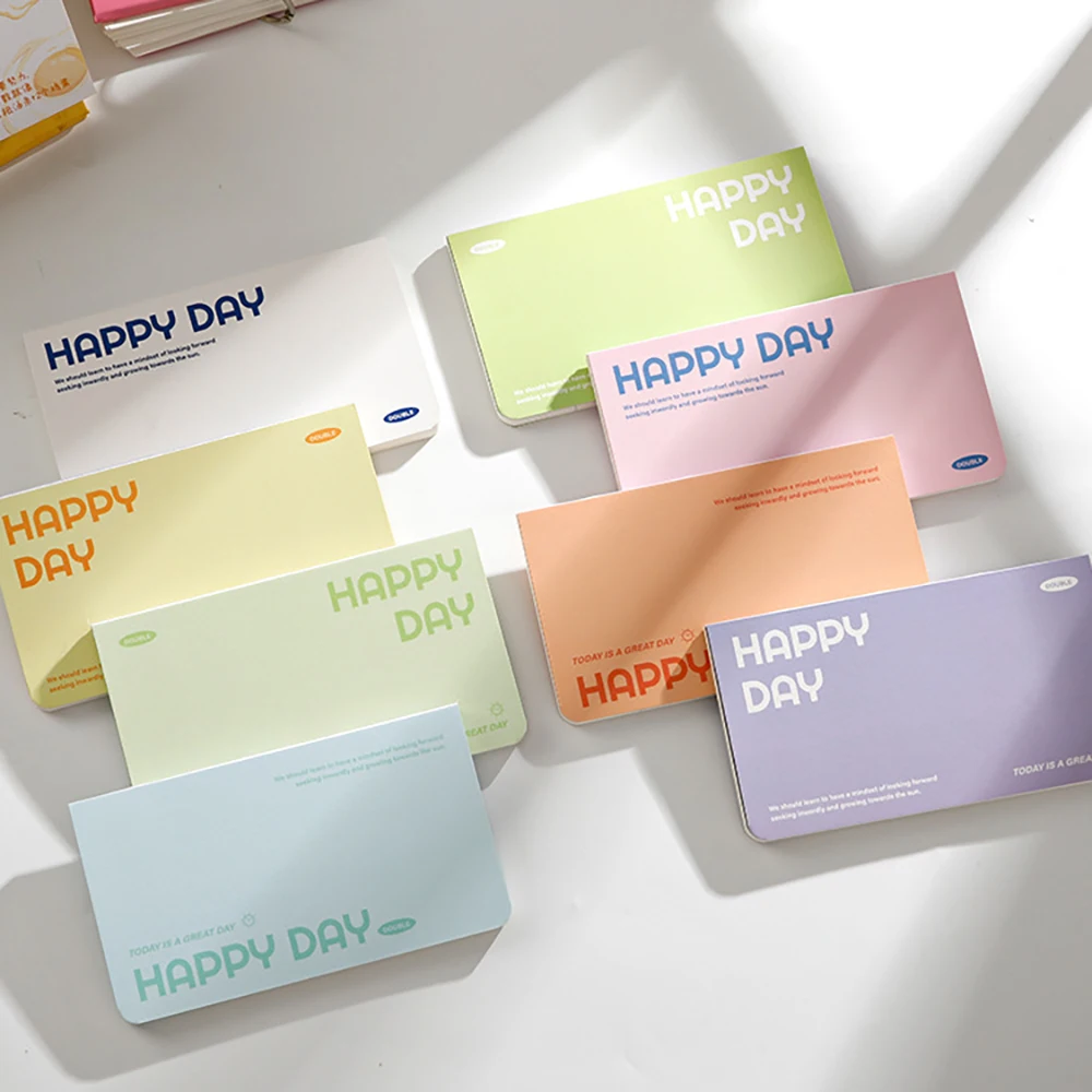 Flip up notebook, portable and portable horizontal version, student minimalist notebook,Make notes and memos