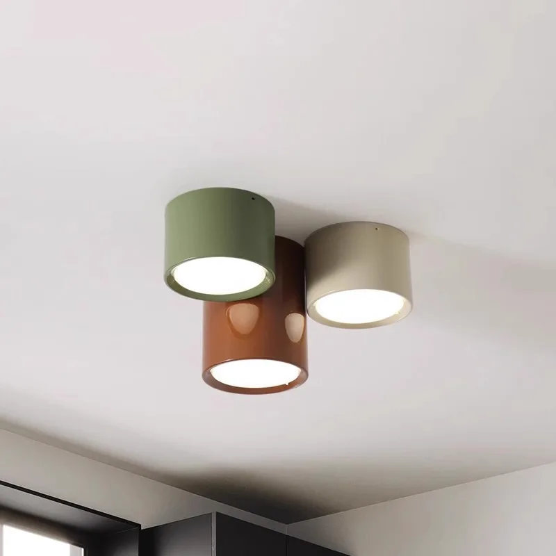 Modern Colorful Round LED Ceiling Light Living Room Ceiling Lamp for Bedroom Hallway Living Room Hotel Lighting Fixture Lights
