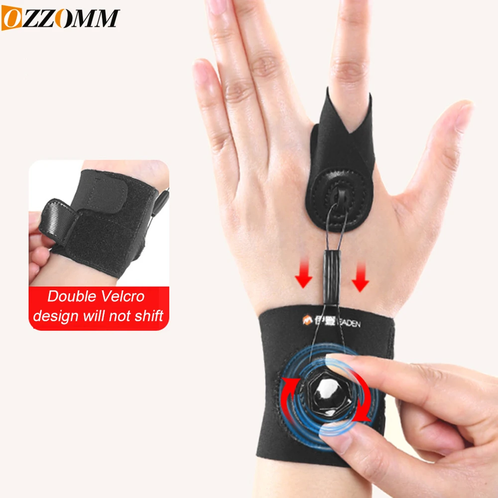 

Adjustable Finger Splint for Workout & Recovery - Trigger Finger Brace with Knob Fits All Fingers | 1PC Orthopedic Support