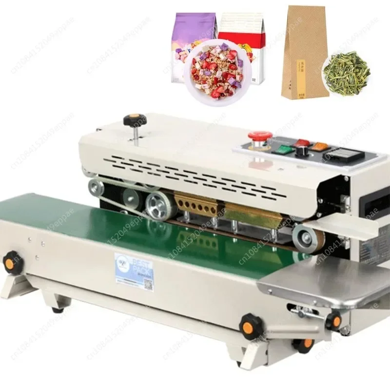 

Automatic Continuous Sealing Machine Plastic Bag Package Machine Food Tea Kraft Paper Bags Sealing Machine