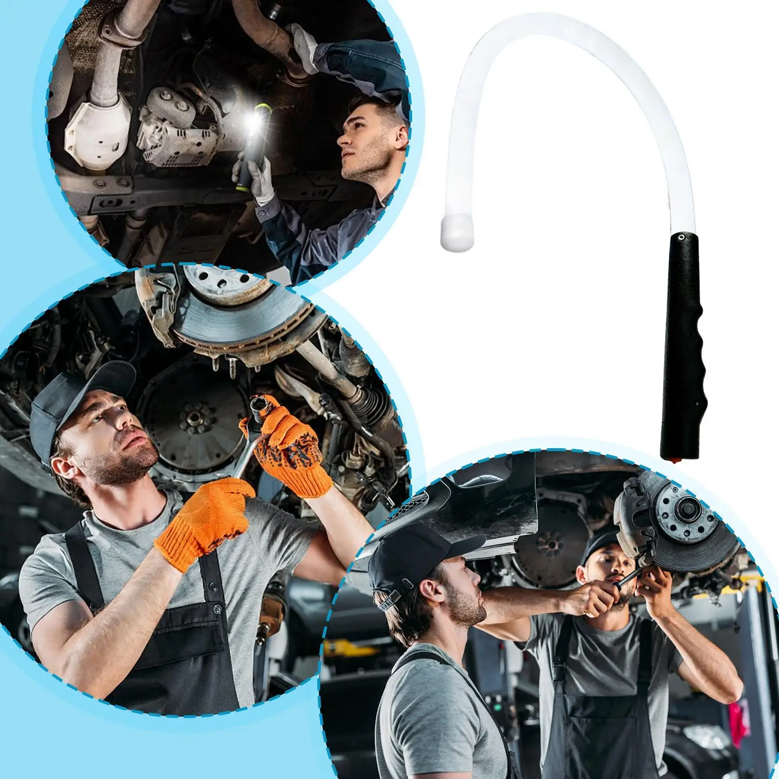 Bendable LED Flashlight Stick Anti-Slip 800lm Waterproof Portable Multi-function Handheld LED Bendable Lamp For Garage Workshop