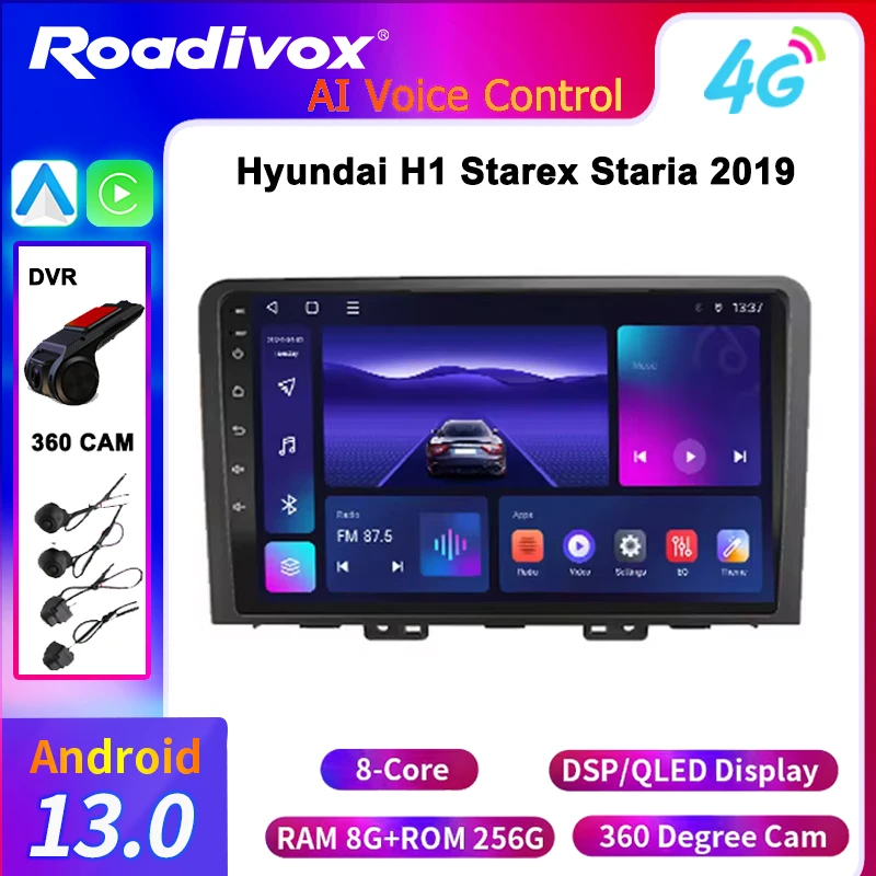 

4G Multimedia Video Player Carplay 2din Android 13 Car Radio for Hyundai H1 Starex Staria 2019Navigation GPS Stereo Head video