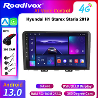 4G Multimedia Video Player Carplay 2din Android 13 Car Radio for Hyundai H1 Starex Staria 2019Navigation GPS Stereo Head video