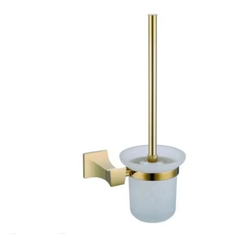 Set aksesori kamar mandi kuningan emas 5 buah