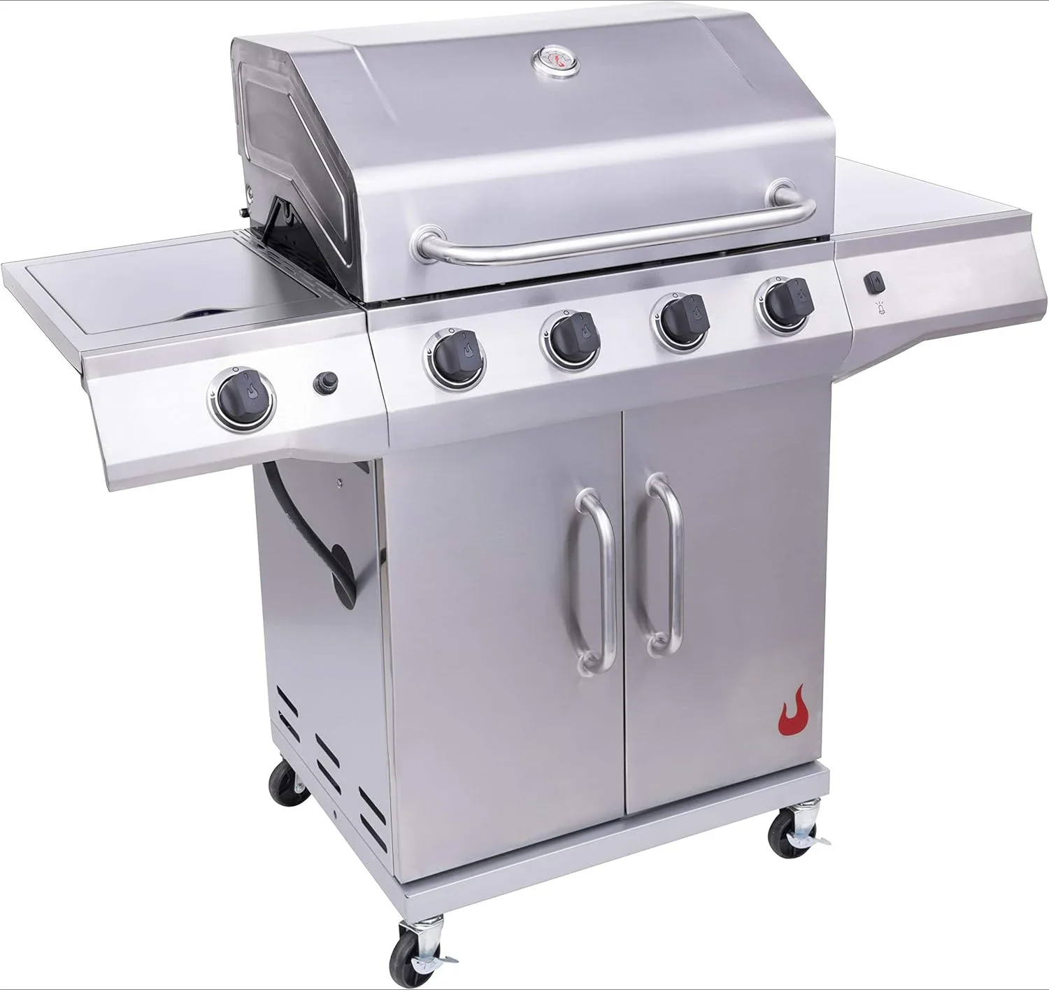 Performance Series Convective 4-Burner with Side Burner Cabinet Propane Gas Grill